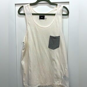 BDG Large Neon Confetti White Tank
